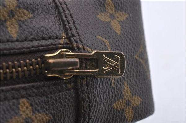 Auth Louis Vuitton Monogram Trousse Toilette 23 Clutch Hand Bag M47524 LV 0706D