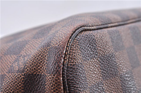 Authentic Louis Vuitton Damier Neverfull MM Shoulder Tote Bag N51105 LV 0707E
