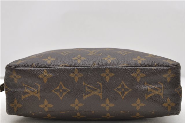 Auth Louis Vuitton Monogram Trousse Toilette 23 Clutch Hand Bag M47524 LV 0709D