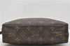 Auth Louis Vuitton Monogram Trousse Toilette 23 Clutch Hand Bag M47524 LV 0709D