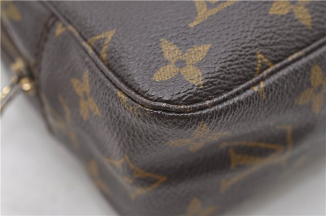 Auth Louis Vuitton Monogram Trousse Toilette 23 Clutch Hand Bag M47524 LV 0709D