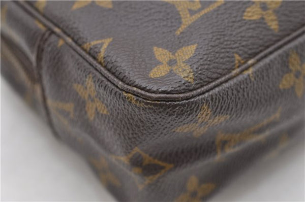 Auth Louis Vuitton Monogram Trousse Toilette 23 Clutch Hand Bag M47524 LV 0709D