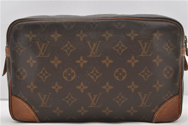 Authentic Louis Vuitton Monogram Compiegne 28 Clutch Hand Bag M51845 LV 0710D