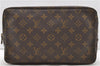 Auth Louis Vuitton Monogram Trousse Toilette 28 Clutch Hand Bag M47522 LV 0711D