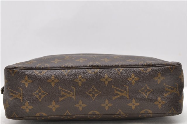 Auth Louis Vuitton Monogram Trousse Toilette 28 Clutch Hand Bag M47522 LV 0711D