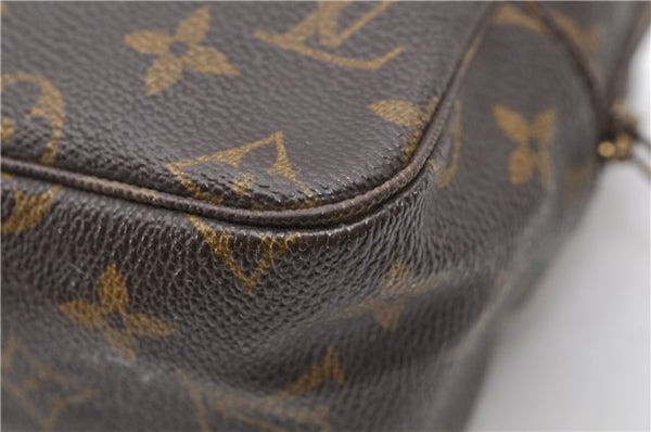 Auth Louis Vuitton Monogram Trousse Toilette 28 Clutch Hand Bag M47522 LV 0711D