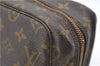 Auth Louis Vuitton Monogram Trousse Toilette 28 Clutch Hand Bag M47522 LV 0711D