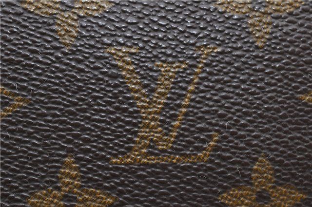 Auth Louis Vuitton Monogram Trousse Toilette 28 Clutch Hand Bag M47522 LV 0711D