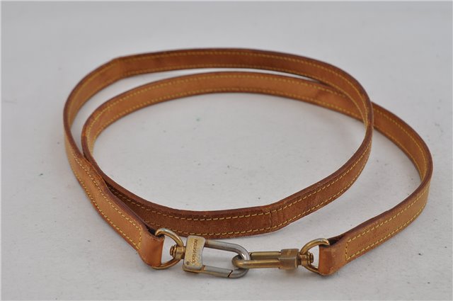 Authentic Louis Vuitton Leather Shoulder Strap Beige 48.8