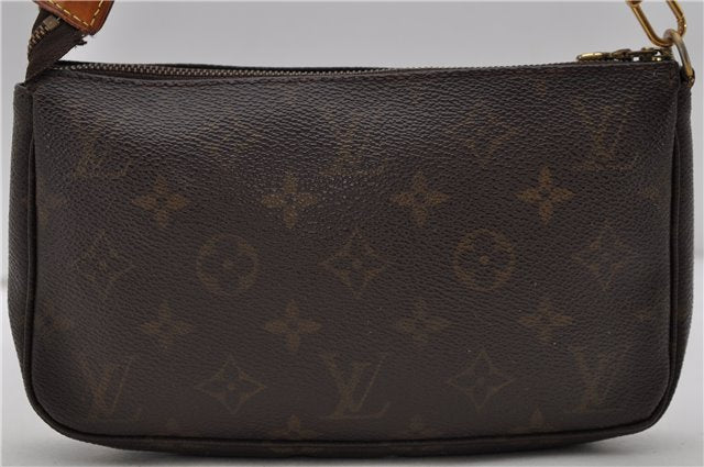 Authentic Louis Vuitton Monogram Pochette Accessoires Pouch M51980 LV 0713D