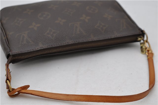 Authentic Louis Vuitton Monogram Pochette Accessoires Pouch M51980 LV 0713D