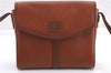 Authentic Burberrys Vintage Shoulder Cross Body Bag Purse Leather Brown 0715F