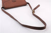 Authentic Burberrys Vintage Shoulder Cross Body Bag Purse Leather Brown 0715F