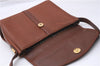 Authentic Burberrys Vintage Shoulder Cross Body Bag Purse Leather Brown 0715F