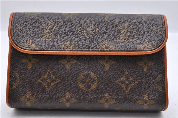 Auth Louis Vuitton Monogram Pochette Florentine Pouch Waist Bag M51855 LV 0717D