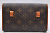 Auth Louis Vuitton Monogram Pochette Florentine Pouch Waist Bag M51855 LV 0717D