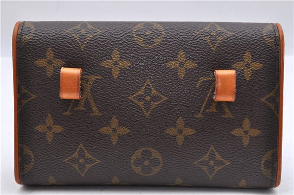 Auth Louis Vuitton Monogram Pochette Florentine Pouch Waist Bag M51855 LV 0717D