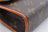 Auth Louis Vuitton Monogram Pochette Florentine Pouch Waist Bag M51855 LV 0717D