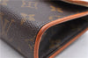 Auth Louis Vuitton Monogram Pochette Florentine Pouch Waist Bag M51855 LV 0717D