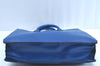 Authentic Louis Vuitton Epi Leather Sac Plat Hand Bag Blue M52075 LV Junk 0717H