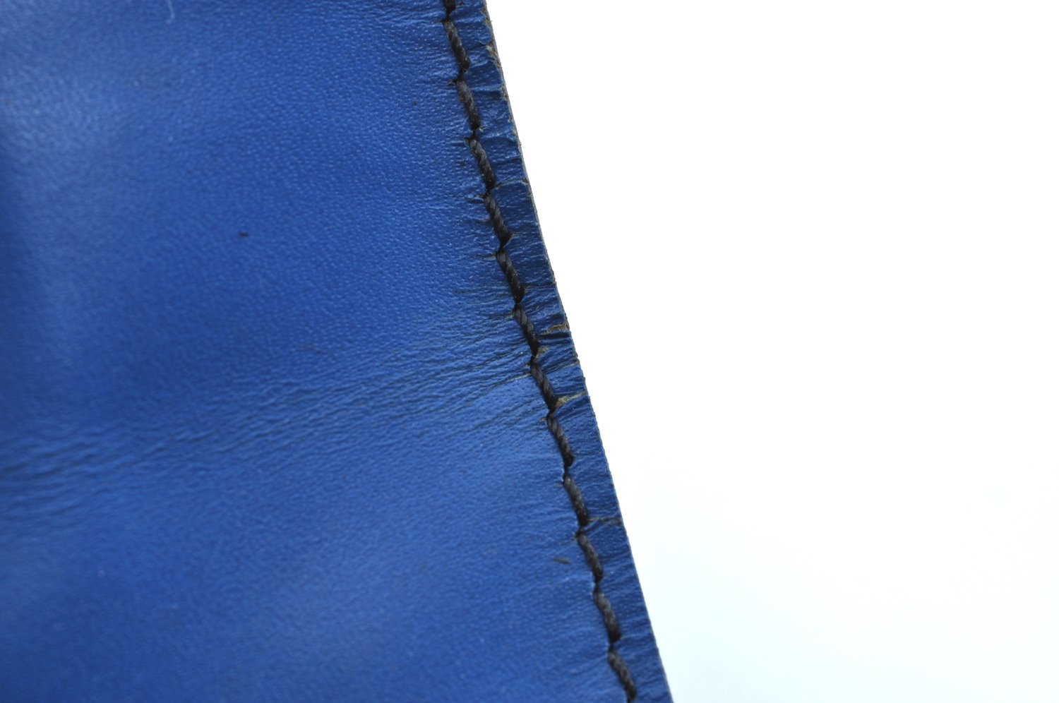 Authentic Louis Vuitton Epi Leather Sac Plat Hand Bag Blue M52075 LV Junk 0717H