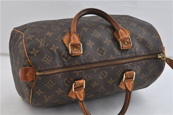 Authentic Louis Vuitton Monogram Speedy 30 Hand Bag Purse M41526 LV 0718D