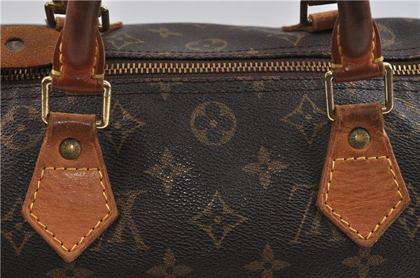 Authentic Louis Vuitton Monogram Speedy 30 Hand Bag Purse M41526 LV 0718D