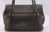 Authentic FENDI Selleria Vintage Shoulder Tote Bag Leather Brown 0721F