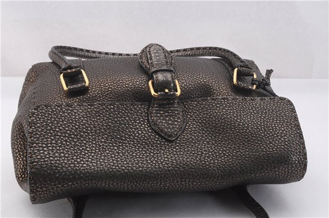Authentic FENDI Selleria Vintage Shoulder Tote Bag Leather Brown 0721F
