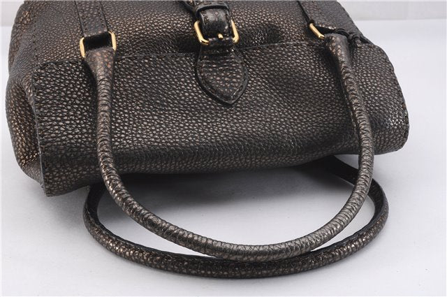 Authentic FENDI Selleria Vintage Shoulder Tote Bag Leather Brown 0721F
