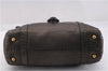 Authentic FENDI Selleria Vintage Shoulder Tote Bag Leather Brown 0721F