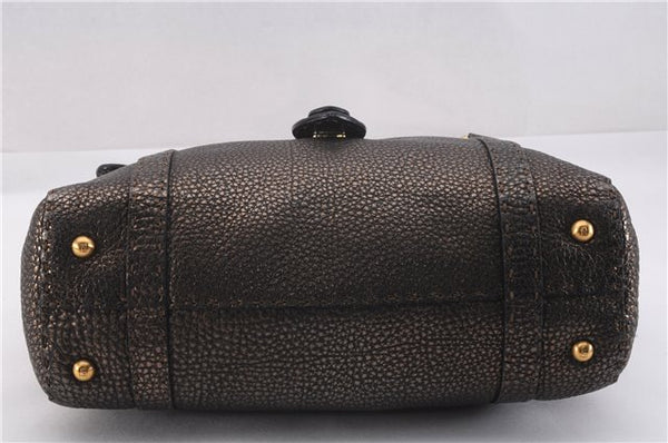 Authentic FENDI Selleria Vintage Shoulder Tote Bag Leather Brown 0721F