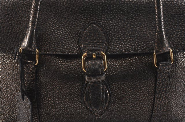 Authentic FENDI Selleria Vintage Shoulder Tote Bag Leather Brown 0721F