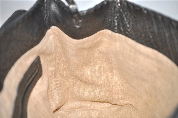 Authentic FENDI Selleria Vintage Shoulder Tote Bag Leather Brown 0721F