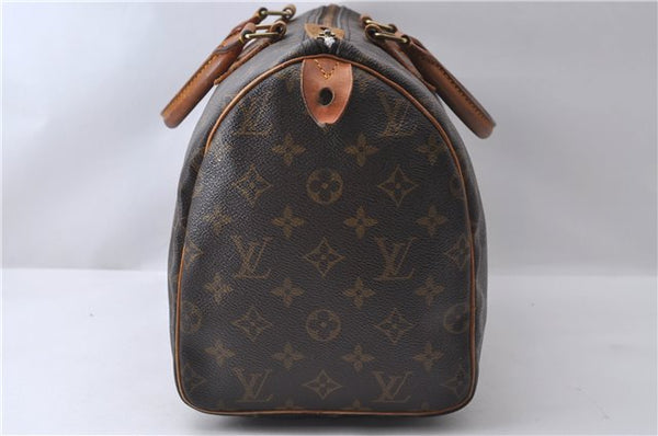 Authentic Louis Vuitton Monogram Speedy 30 Hand Bag Purse M41526 LV 0722D