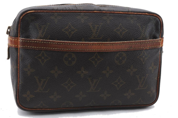 Auth LOUIS VUITTON Monogram Compiegne 23 Clutch Hand Bag M51847 LV Junk 0723C