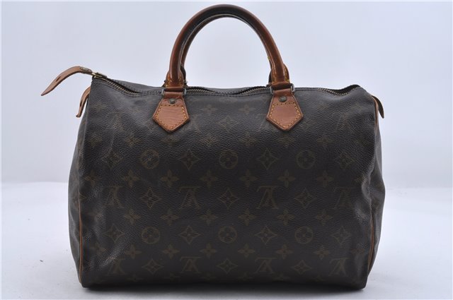 Authentic Louis Vuitton Monogram Speedy 30 Hand Bag Purse M41526 LV 0723D