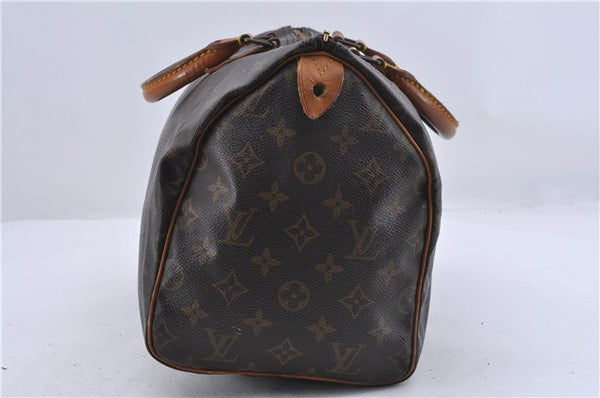 Authentic Louis Vuitton Monogram Speedy 30 Hand Bag Purse M41526 LV 0723D