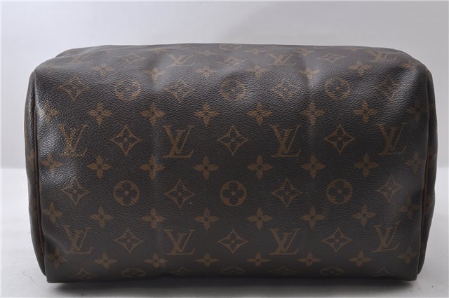 Authentic Louis Vuitton Monogram Speedy 30 Hand Bag M41526 LV 0724D