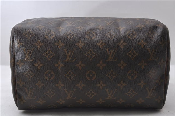 Authentic Louis Vuitton Monogram Speedy 30 Hand Bag M41526 LV 0724D