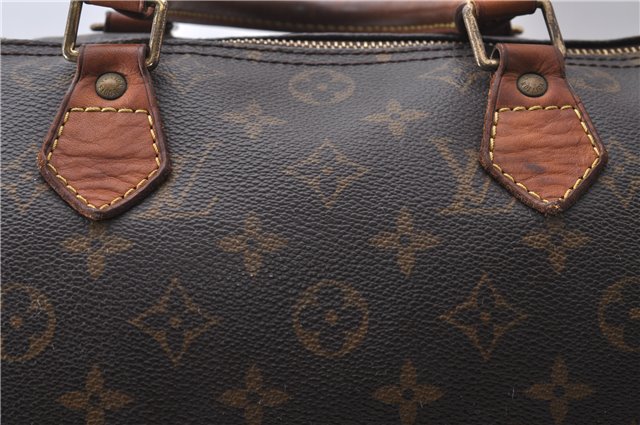 Authentic Louis Vuitton Monogram Speedy 30 Hand Bag M41526 LV 0724D