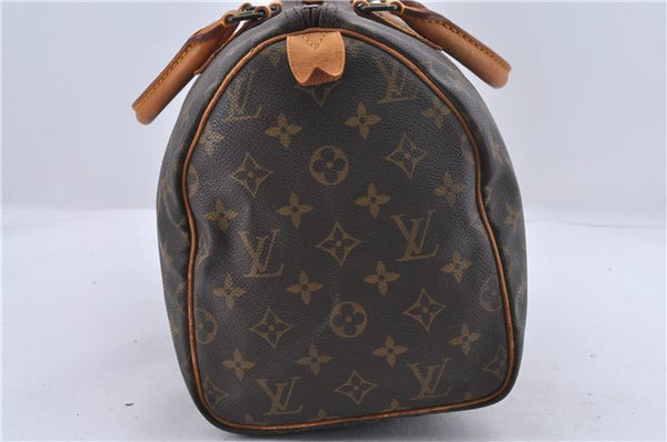 Authentic Louis Vuitton Monogram Speedy 30 Hand Bag Purse M41526 LV 0725D