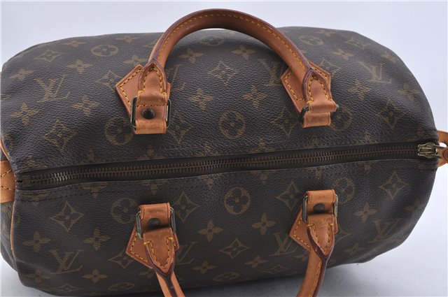 Authentic Louis Vuitton Monogram Speedy 30 Hand Bag Purse M41526 LV 0725D