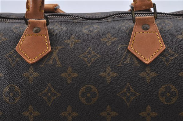 Authentic Louis Vuitton Monogram Speedy 30 Hand Bag Purse M41526 LV 0725D