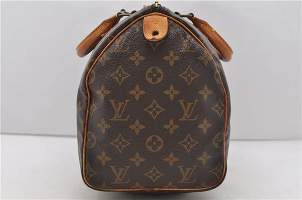 Authentic Louis Vuitton Monogram Speedy 30 Hand Bag M41526 LV 0726D