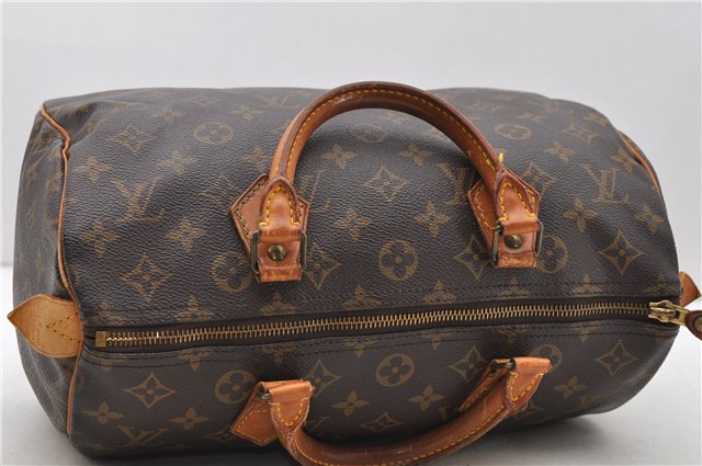 Authentic Louis Vuitton Monogram Speedy 30 Hand Bag M41526 LV 0726D