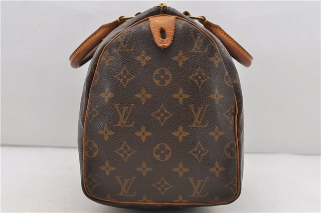 Authentic Louis Vuitton Monogram Speedy 30 Hand Bag M41526 LV 0727D