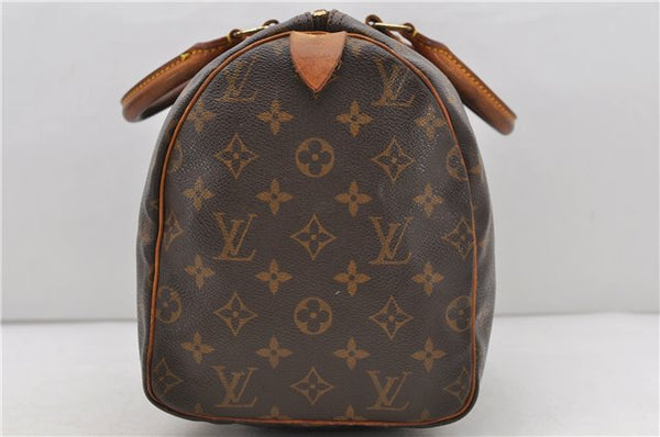 Authentic Louis Vuitton Monogram Speedy 30 Hand Bag M41526 LV 0727D