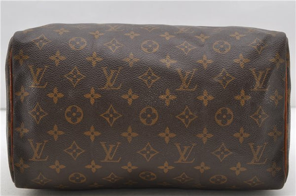 Authentic Louis Vuitton Monogram Speedy 30 Hand Bag M41526 LV 0727D