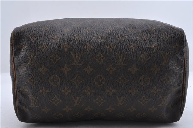 Authentic Louis Vuitton Monogram Speedy 30 Hand Bag M41526 LV 0730D